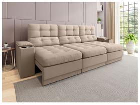 Sofá 4 Lugares Retrátil Reclinável Velosuede Neon Next Sofás