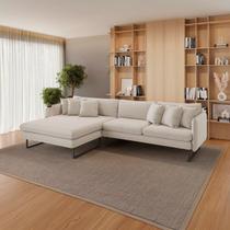 Sofá 5 Lugares Linho 92cm X 284cm Ricco Sofá 5 Lugares Linho 92cm X 284cm Ricco