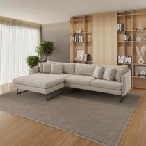 Sofá 5 Lugares Linho 92cm X 284cm Ricco Sofá 5 Lugares Linho 92cm X 284cm Ricco