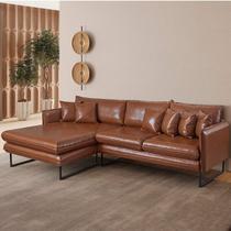 Sofá 5 Lugares material sintético 92cm X 284cm Ricco Sofá 5 Lugares material sintético 92cm X 284cm Ricco