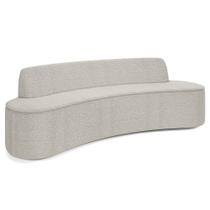 Sofá 5 Lugares para Sala de Estar Living 280cm Koane D06 Bouclê Creme - Mpozenato