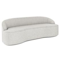 Sofá 5 Lugares para Sala de Estar Living 280cm Theo D06 Bouclê Creme - Mpozenato Sofá 5 Lugares para Sala de Estar Living 280cm Theo D06 Bouclê Creme - Mpozenato
