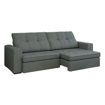 Sofá 5 Lugares Retrátil e Reclinável Flexforma Versalhes Veludo Cinza 290 cm Sofá 5 Lugares Retrátil e Reclinável Flexforma Versalhes Veludo Cinza 290 cm