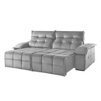 Sofá 5 Lugares Retrátil e Reclinável Martins M-122 Veludo