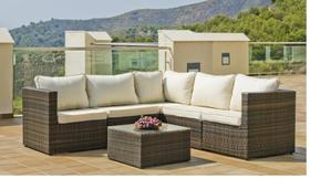 Sofa 5 Modulos Fibra Sintetica Area Externa Sem Mesinha