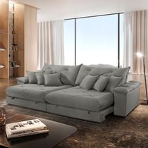 Sofá Ágata Linho Dois Módulos de 120cm B25 Meu Sofá Online Sofá Ágata Linho Dois Módulos de 120cm B25 Meu Sofá Online