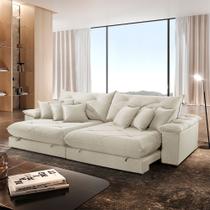 Sofá Ágata Linho Dois Módulos de 90 cm B25 Meu Sofá Online