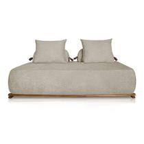 Sofa Agius 200cm 3 Lugares Linho Boucle Bege Sofa Agius 200cm 3 Lugares Linho Boucle Bege