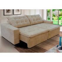 Sofá Amazonas 250cm Retrátil Reclinavel com Molas Espirais- Sofá na Web