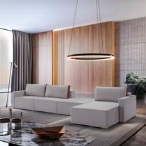 Sofá Amsterdã 4 Lugares Linho 3,90M Cinza Sofá Amsterdã 4 Lugares Linho 3,90M Cinza