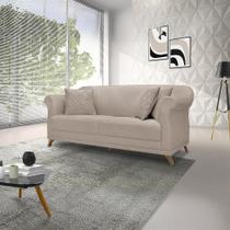 Sofa Amsterdam 160cm 2 Lugares Linho Rustico Areia