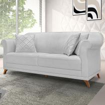Sofa Amsterdam 160cm 2 Lugares Linho Rustico Grigio