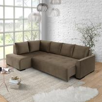 Sofá Andros Chaise e 3 Lugares Estofama Sofá Andros Chaise e 3 Lugares Estofama