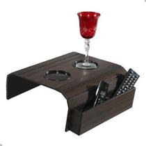 Sofá Apoio Porta Copos Tabaco Controle Remoto Descanso Vinho