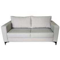 Sofá Argélia Tecido Acquablock Pé Aço Preto 2 Lugares 160cm