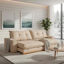 Sofá Argo Linho 210 cm B25 cm Meu Sofá Online