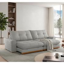 Sofá Argo Linho 230 com Braço de 25cm Meu Sofá Online