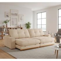 Sofá Argo Linho 290 cm B25cm Meu Sofá Online