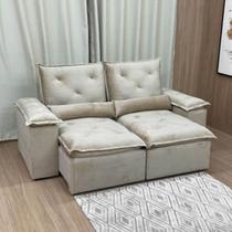 Sofá Athenas Premium 2,00m Retrátil Reclinável Luxo e Conforto