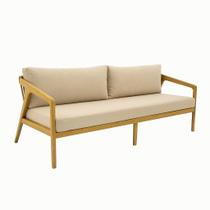 Sofá Aurora em Madeira Jequitibá Maciça 2,00x80cm com Corda Náutica Sofá Aurora em Madeira Jequitibá Maciça 2,00x80cm com Corda Náutica