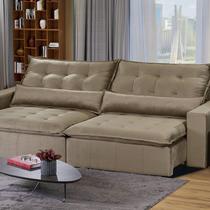 Sofá Bahia Modular 6 Lugares 290cm com Molas Retrátil e Reclinável