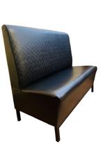 Sofá Banco Booth 1,20m Preto Facto Metalon Restaurantes Lanchonete