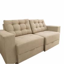 Sofá Barcelona Retrátil Bege Da Norvan 100x205x100 cm Sofá Barcelona Retrátil Bege Da Norvan 100x205x100 cm