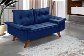 Sofa Bariloche 2 Lugares Pés Em Madeira Essencial Estofados