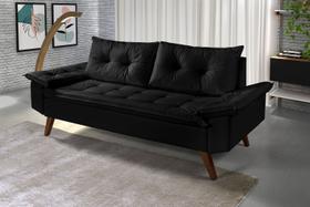 Sofa Bariloche 3 Lugares em Material Sintético - Essencial Estofados