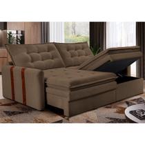 Sofá Baú Sem Caixa Retrátil 2,00m SoftGel Petit Boucle Marrom Cama inBox Sofá Baú Sem Caixa Retrátil 2,00m SoftGel Petit Boucle Marrom Cama inBox