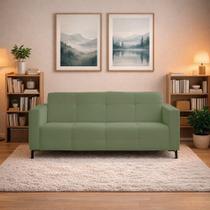 Sofá Bento 3 Lugares 180CM Verde Veludo D'Rossi Sofá Bento 3 Lugares 180CM Verde Veludo D'Rossi