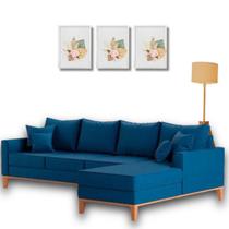 Sofá Beny com Chaise Direita 2,60x1,40m.