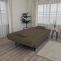 Sofá Bicama Lais 2 Lugares Suede 180cm Cor:Marrom Sofá Bicama Lais 2 Lugares Suede 180cm Cor:Marrom