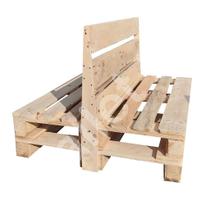 Sofá Booth de Pallet 120x100 cm - Mobiliário Sustentável