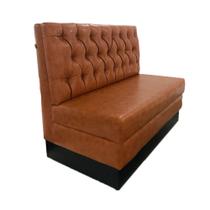Sofá Booth Max Estofado 1,20M Para Bares E Restaurantes - Caramelo - Cor: Amarelo Sofá Booth Max Estofado 1,20M Para Bares E Restaurantes - Caramelo - Cor: Amarelo