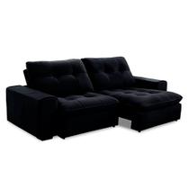 Sofá Burgos 210cm - Preto