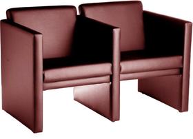 Sofá c/02lugares para Recepção de Escritório Reggio Vermelho Sofá c/02lugares para Recepção de Escritório Reggio Vermelho