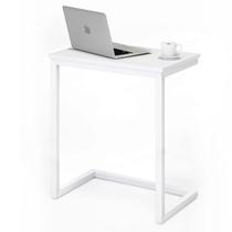 Sofá C Mesa lateral Serxis Wood White 56x36x69cm Sala de estar Sofá C Mesa lateral Serxis Wood White 56x36x69cm Sala de estar