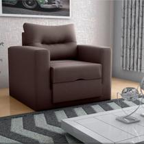 Sofá Cama 1 Lugar Cork Suede Marrom Sofá Cama 1 Lugar Cork Suede Marrom