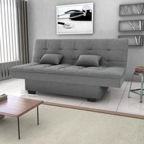 Sofá-Cama 180cm 3 Lugares com Tecido Bouclé Multimóveis CR45258