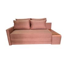 Sofá Cama 180cm com Tampo Lateral Direito Tecido Linho