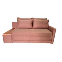 Sofá Cama 180cm com Tampo Lateral Esquerdo Tecido Linho