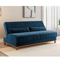Sofá Cama 180cm Veludo Santorini Viero Sofá Cama 180cm Veludo Santorini Viero
