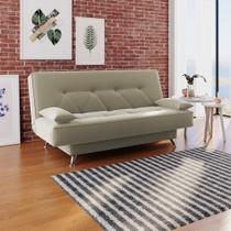 Sofá Cama 1,80m Fabiane Suede Bege Madelina Decor Sofá Cama 1,80m Fabiane Suede Bege Madelina Decor