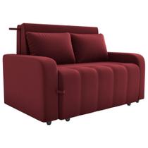Sofa Cama 2 Lugares 138 Cm Amora New Veludo E432 Vermelho Milani Store Vermelho Sofa Cama 2 Lugares 138 Cm Amora New Veludo E432 Vermelho Milani Store Vermelho