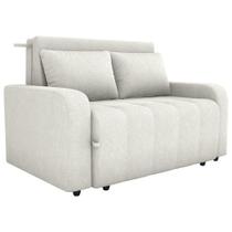 Sofa Cama 2 Lugares 138 Cm Amora Tecido Boucle F492 Milani Store Natural Sofa Cama 2 Lugares 138 Cm Amora Tecido Boucle F492 Milani Store Natural