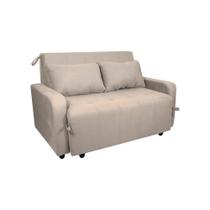 Sofá Cama 2 Lugares 138cm Amora New Azul Matrix
