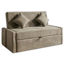 Sofá Cama 2 Lugares 1,45m com Almofadas Chloe