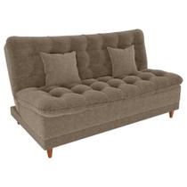 Sofa Cama 2 Lugares 185 cm Duda Tecido Boucle F492 Natural Milani Store