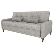 Sofa Cama 2 Lugares 206 Cm Donna Linho Vancouver E483 Bege Milani Store Bege